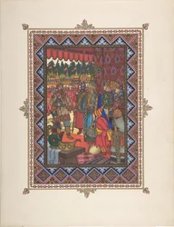 Illustration for the Fairy Tale Marya Morevna
