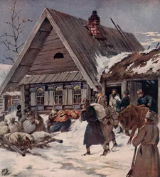 Red Army Soldiers Carrying Out an Armed Requisition in a Village, Russian Civil War