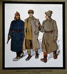Russia After the Revolution of 1917: A Detainee Brought to the Revolutionary Tribunal