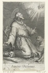 Saint Pachomius the Elder as a Hermit