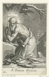 Saint Simeon Stylites the Elder as a Hermit (series: Hermits, Sacra eremvs ascetarvm)
