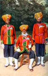 Officers of the 15th Ludhiana Sikhs, Indian army, India, 1922