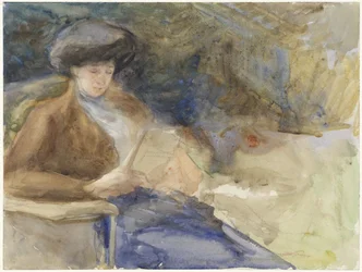 Seated Reading Woman