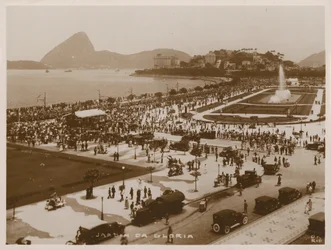 Gardens of Gloria, Rio de Janeiro (black and white photo)