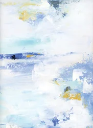 Blue Gold Abstract