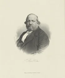 Portrait of the composer Ferdinand von Hiller 1811-1885, c. 1870