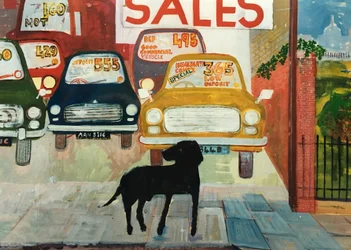 Rex at the Used Car Lot; SALES