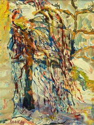 Willow Tree in the Snow