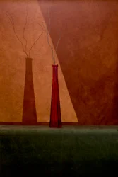Red Vase Shadow Play