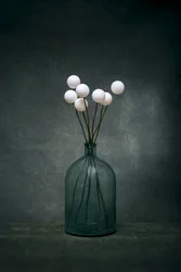 Serene Green Bottle Still Life