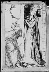Photographic Reproduction of "Study for The Maid of Lochroyan"