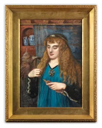 A Maiden Winding Wool