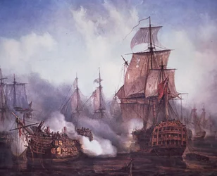 Battle of Trafalgar in 1805