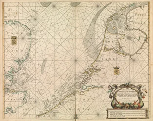 Chart of the North Sea and Dutch coast