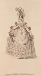 Court Dress with the new hoop