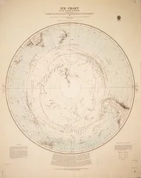 Ice Chart of the Southern Hemisphere Compiled from the Voyages of Cook 1772-5, Bellingshausen 1819-21... and Shackleton 1908-9