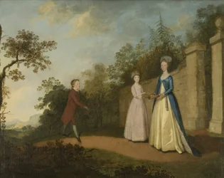 Mary and Emmette Pettener and Master Partridge, c.1770