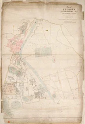 Plan of Lucknow, plotted from a survey made in 1856 by Lt. Moorsom, 52nd Lt. Infantry. (Presented by Captain Moorsom, C.E.), c.1856