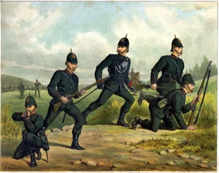 The Kings royal rifle Corps - in 