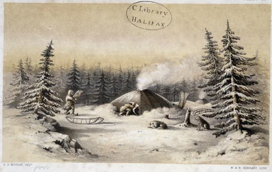 Winter Habitations of the Kutchin People of North America and Alaska - in 