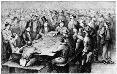 Gambling in the Mines, Faro, California