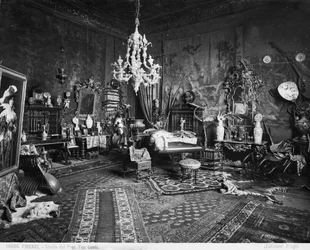 The study of the painter and Professor Tito Conti, Florence