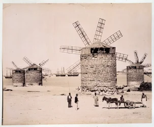 Mills in Alexandria - photography by the Zangaki brothers, late 19th century