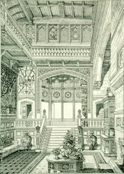 Hall and Staircase, from 