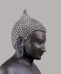 Head of a Buddha, Classic Pagan Style (c11th- c14th)