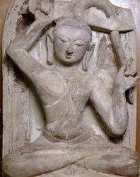 Seated Buddha Cutting His Hair