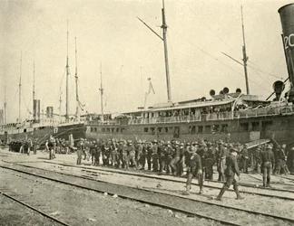 13th Infantry after Drill, Spanish-American War, June 1898
