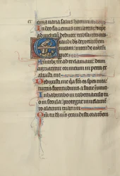 Initial E: David Crushing the Devil Underfoot