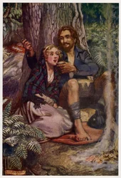 For snug in a glen, where nane could see