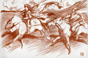 The Knight and His Companions, 1898