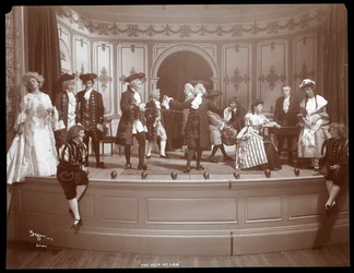A Scene from an Amateur Production of a Play Titled The Heir at Law Presented at Barnard College, New York