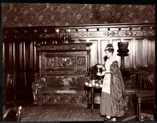 Guest Taking Tea at the Hotel Marie Antoinette, 1895 or 1896