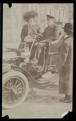 Hattie Williams Seated with Driver in One of New York City