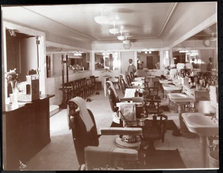 The barbershop at the Philadelphia Ritz-Carlton Hotel