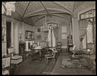 The Drawing Room of the Helen Gould Estate (Late Jay Gould Residence) at Tarrytown, New York