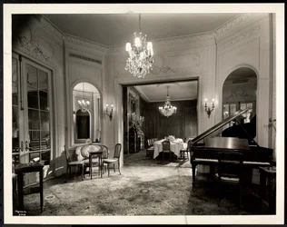 The music room of the Louis XVI Suite at the Hotel St. Regis