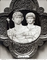 Cameo Depicting Emperor Honorius (395-423) and His Wife, Maria