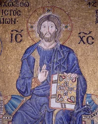 Christ Pantocrator in Hagia Sophia (mosaic)