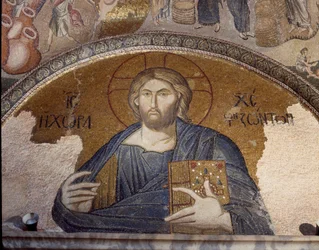 Representation of Christ pantocrator (Mosaic of 1310-1320)