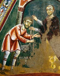 Saint Eldrad Leaving for Santiago de Compostela (detail)