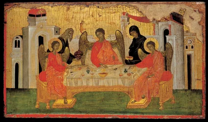 The Hospitality of Abraham Old Testament Trinity, ca 1380