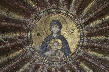 Virgin and Child, in the Chora church museum