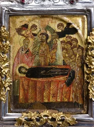 Greco-Byzantine Icon of the Assumption or Dormition of the Virgin, Before the 11th Century