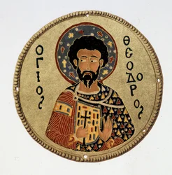Saint Theodore - in Fac simile in History and monuments of Byzantine enamels by N Kondakow