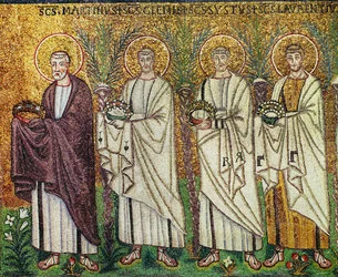 Saint Martin of Tours Leading a Group of Martyr Saints