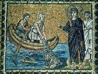 St. Andrew and St. Peter Responding to the Call of Jesus, from the Main Nave